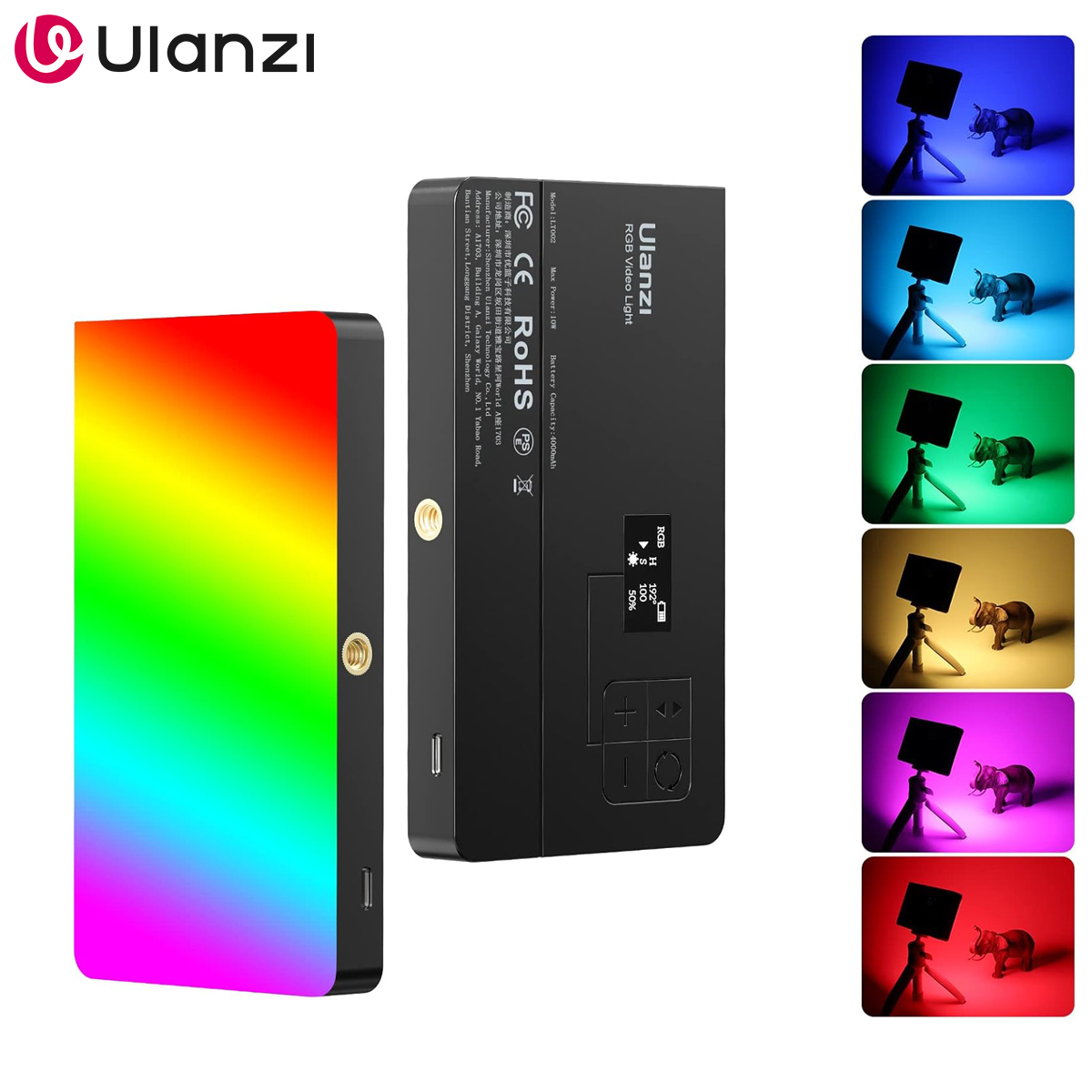 Photography Lighting Outdoor - Светодиодный видеосвет ULANZI LT002 RGB, портативная