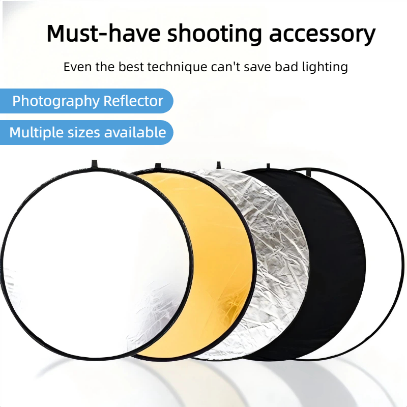 Photography Lighting Outdoor - Двусторонняя золотисто-серебристая светоотражающая панель 2-в-1, портативная,