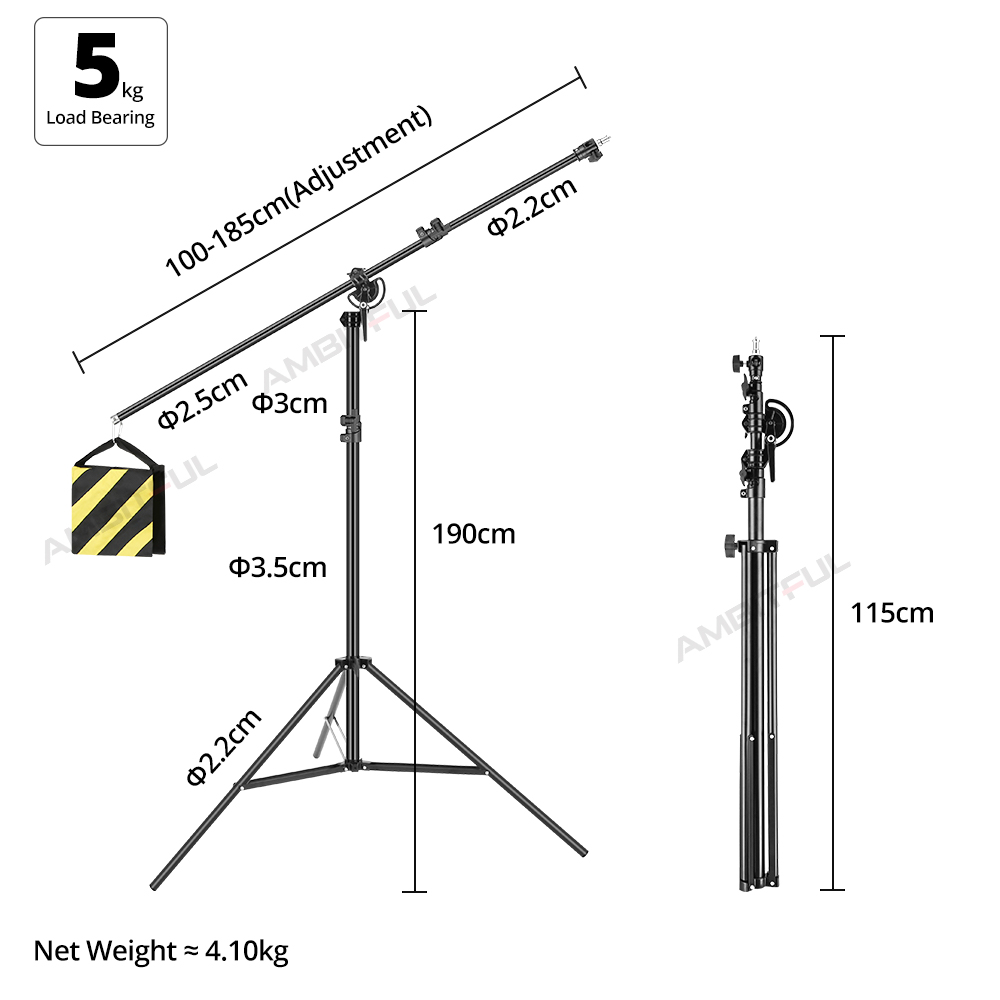 126-дюймовая (320 см) алюминие – обзор и цена Light Stand Sandbag